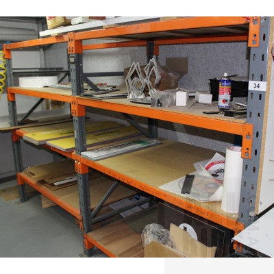 Two Bays of Dexion Shelving/Racking