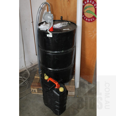 44 Gallon Drum With 20 Litre Jerry Can