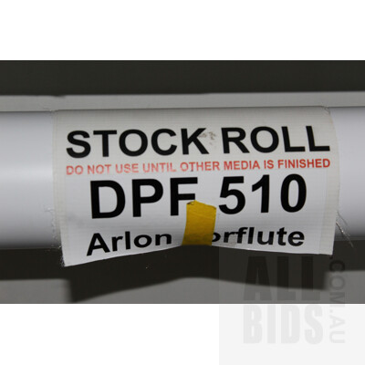 Aluminium Rack With Eight Rolls of Commercial Printable Window and Banner Vinyl