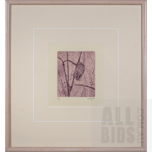 Clifton Pugh (1924-1990), Sugar Glider, Etching, 17.5 x 14.5 cm