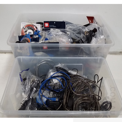 Assorted Cables and Microphones - Display, Audio, USB extensions, etc.