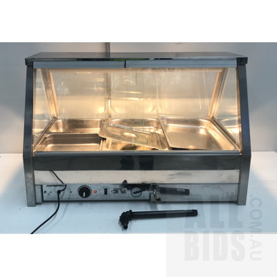 Roband E23 Stainless Steel Counter Top Bain Marie With Trays