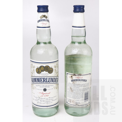 Bommerlunder Aquavit 700ml - Lot of Two
