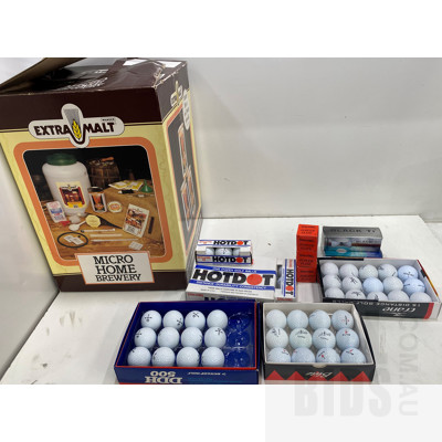 Large Lot of Golf Balls & Micro Home Brewery