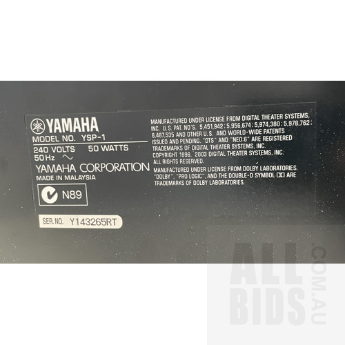 Yamaha YSP1 Digital Sound Projector, 5 Litre Pump Sprayer, Kambrook CarVac And Two Garden Hose Spray Wands