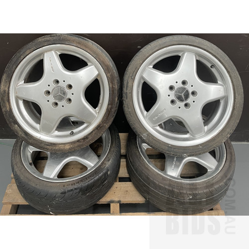 Mercedes Benz AMG Rims And Tyres - Lot Of Four