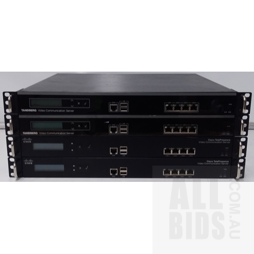 Cisco & Tandberg Telepresence Video Communication Servers - Lot of Four