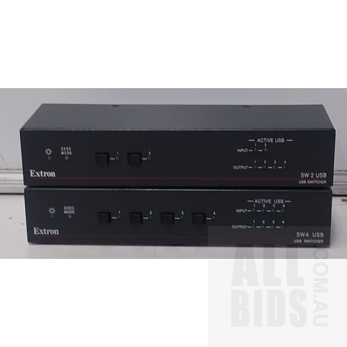 Extron SW2 & SW4 USB Switcher KVMS - Lot of 2