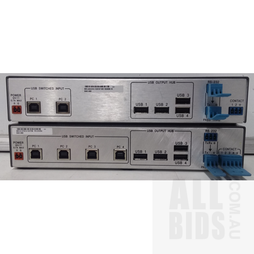 Extron SW2 & SW4 USB Switcher KVMS - Lot of 2