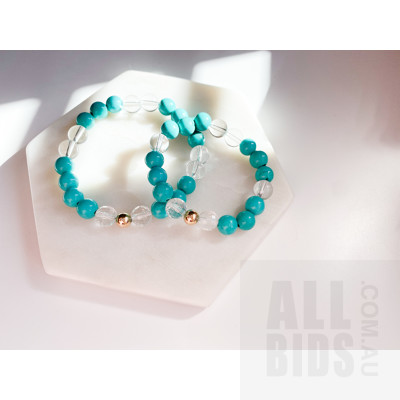Turquoise Mama and Mini Matching Bracelets