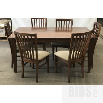 7 Piece Solid Timber Dining Suite