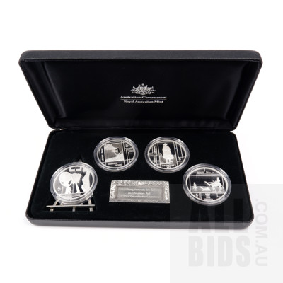 Boxed Masterpieces in Silver Four Coin Set, Australian Art of the Twentieth Century, 3,284/10,000