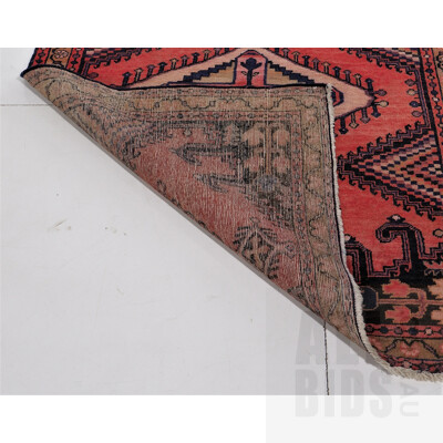 Vintage Persian Bijar Hand Knotted Wool Rug