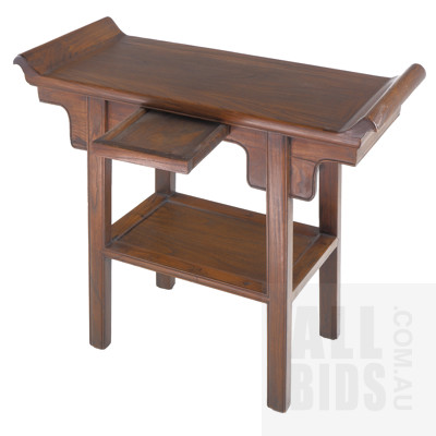 Chinese Elm Altar Table, Late 20th Century 