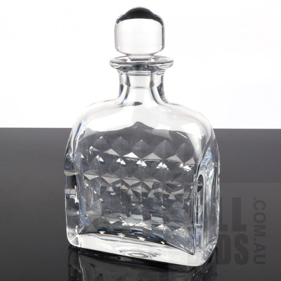 Signed Kosta Boda Crystal Decanter with Stopper
