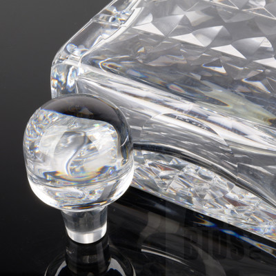 Signed Kosta Boda Crystal Decanter with Stopper
