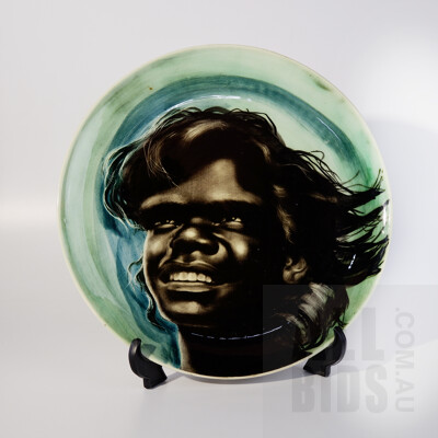 Martin Boyd (1893-1972) Ceramic Plate Depicting an Indigenous Child