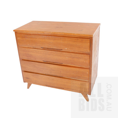 Retro Pine and Ash Chest of Drawers, MCL Pty No 592 Circa 1960s