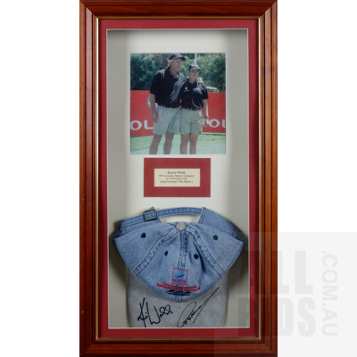 Framed 1999 Australian Masters Champion Champion Karrie Webb Portrait and Commemorative Cap