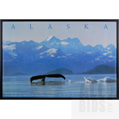 Framed Reproduction Print Titled Alaska