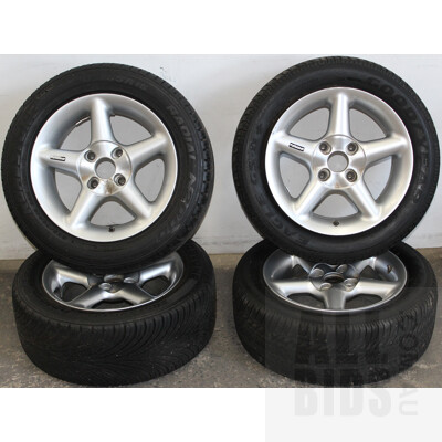 Set Of Four 15 Inch Alloy Wheels With Tyres