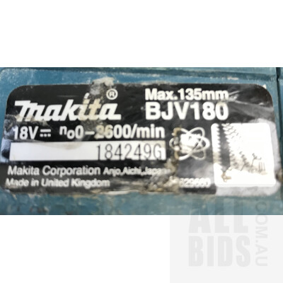 Makita 18V DHP481 Cordless Heavy Duty Hammer Drill And BJV180 JigSaw