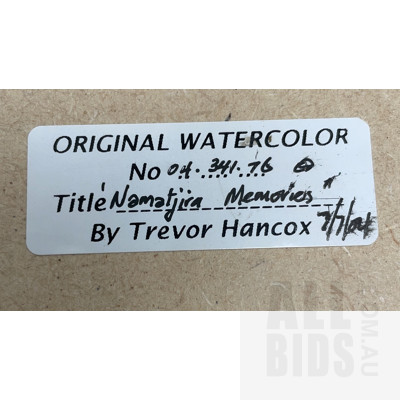 Framed Ready To Hang Watercolour - Namatjira Memories By Trevor Hancox
