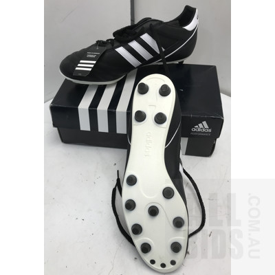 Adidas Kaiser 5 Liga Black And White Soccer Boots