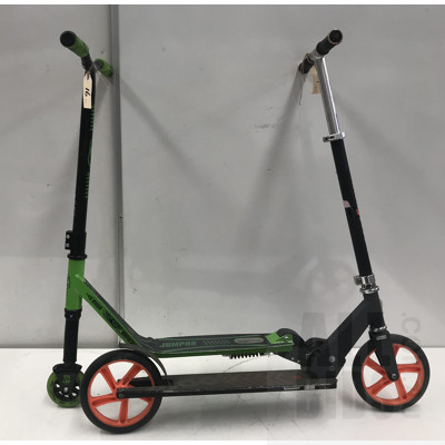 Mongoose And Jumpro Scooters - Lot Of Two
