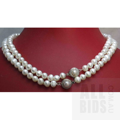 Pair of matching Cultured Pearl necklaces