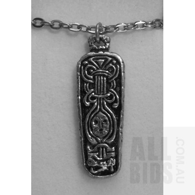 Pewter Celtic Pendant, on appropriate oxidised chain