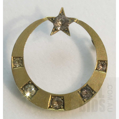 Antique Brooch - Gold-plated Sterling Silver