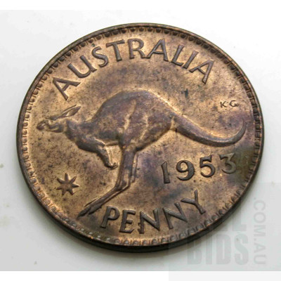 AUSTRALIA 1953 Melbourne Mint Penny