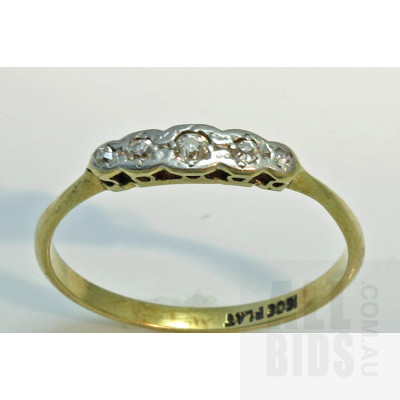 Antique Diamond Ring-18ct Gold & Platinum