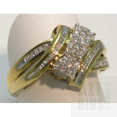 18ct Gold plated Sterling Silver CZ Ring