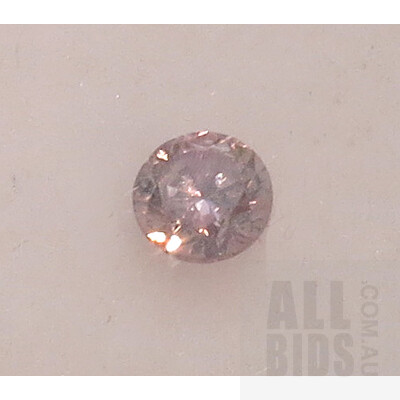 Round Brilliant-cut Pink Diamond