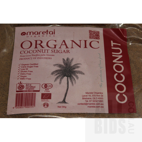 5kg Bag of Maretai Organic Coconut Sugar(BB 30/08/2020) - New