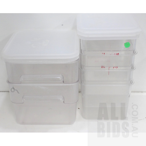 Cambro Food Storage Containers With Lids - Lot of Six