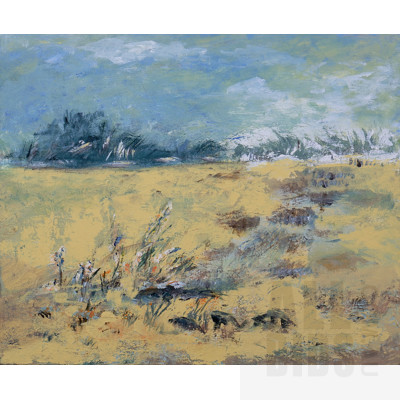 Ingrid Weiss, Two Landscape Studies, Oil on Canvas, Largest 61 x 61 cm (2)
