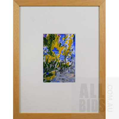 Ingrid Weiss, Flower Studies, Oil on Card, Largest 14 x 20 cm (2)
