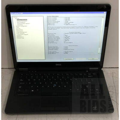 Dell Latitude E7440 14-Inch Intel Core i7 (4600U) 2.10GHz CPU Laptop