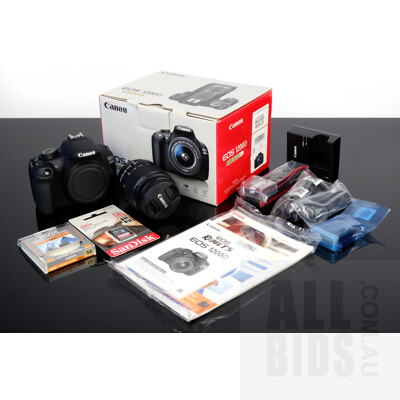 Boxed Cannon EOS 1200D EF-S 18-55 III Camera, With 16GB SD Card, Hoya Filter and Manuals