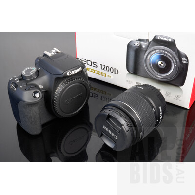 Boxed Cannon EOS 1200D EF-S 18-55 III Camera, With 16GB SD Card, Hoya Filter and Manuals