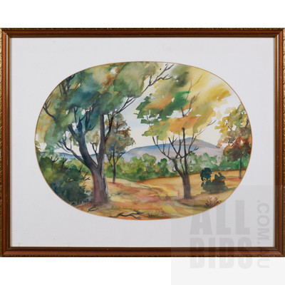 Three Molly Rowe Watercolour Landscape Paintings, Each 34 x 47 cm (3)