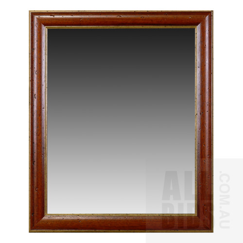 Vintage Timber Mirror, 48 x 58 cm
