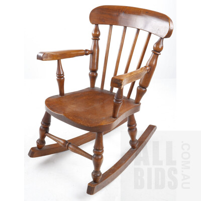 Vintage Colonial Style Children's Rocking Chair