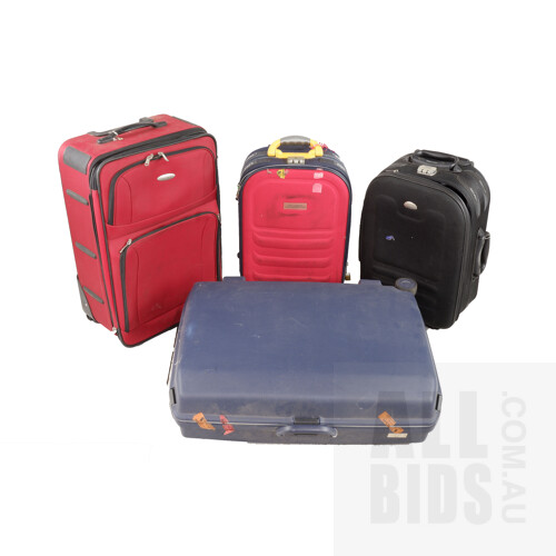 Assortment of Four Luggage and Travel Cases