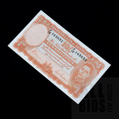 10/- 1939 Sheehan McFarlane Australian Ten Shilling Banknote R12 F16163832