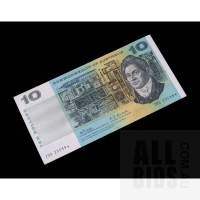 $10 STAR NOTE 1969 Phillips Randall Australian Ten Dollar STAR Banknote R303S ZSG23699*