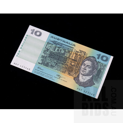 $10 1989 Fraser Higgins Australian Ten Dollar Banknote R312 MBP423568